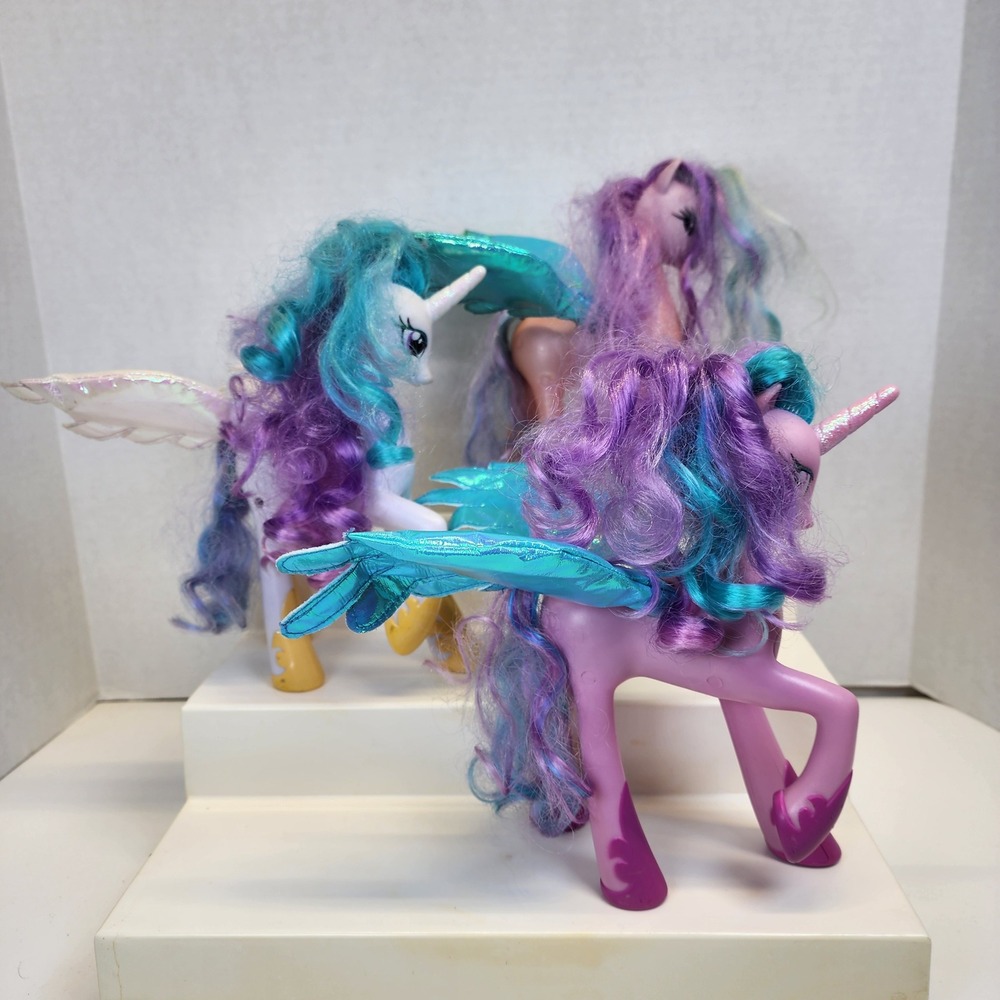 My Little Pony Princess Celestia Lot of 3 Alicorn Figures Friendship Is Magic - Picture 2 of 11